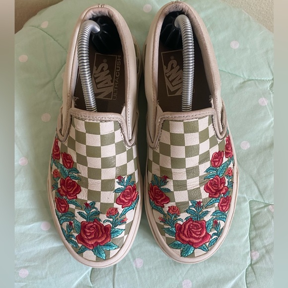 Vans Classic Slip-On DX Checkerboard Rose Sneaker Womens size 6.5 / Mens size 5 - Picture 1 of 16